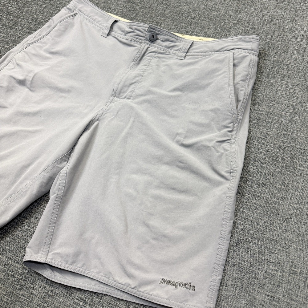 Patagonia Mens Shorts Size 36 Gray Stretch Lightweight Outdoor Hiking Casual